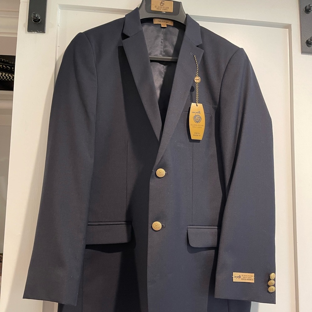 Classic Club navy single breasted blazer